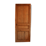 Pine door patinated by time