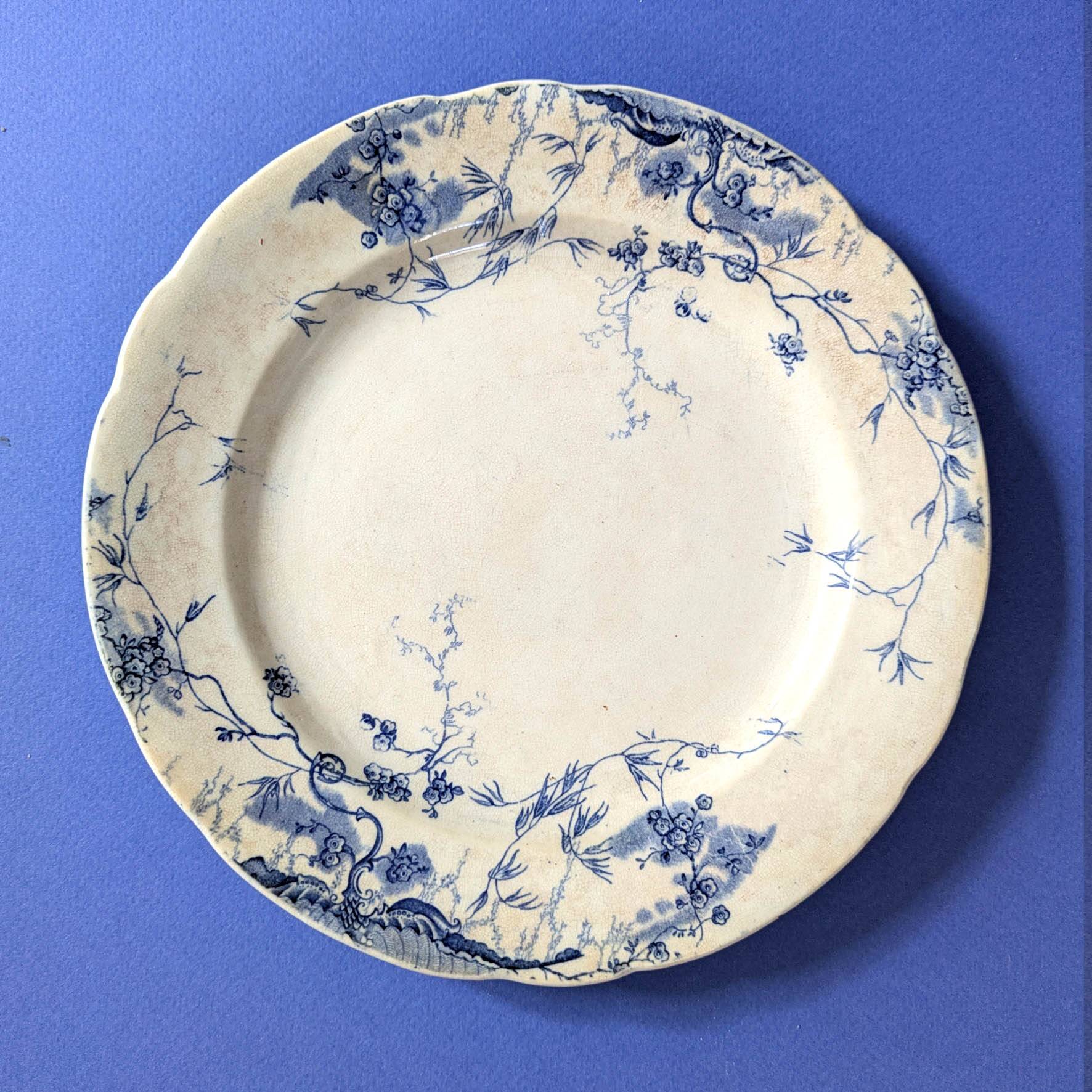 Set of 5 Empire Works Stoke on Trent "Zephyr" series dessert plates