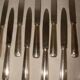 12 stainless steel table knives M.A. from the early 20th century.
