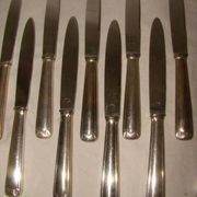 12 stainless steel table knives M.A. from the early 20th century.