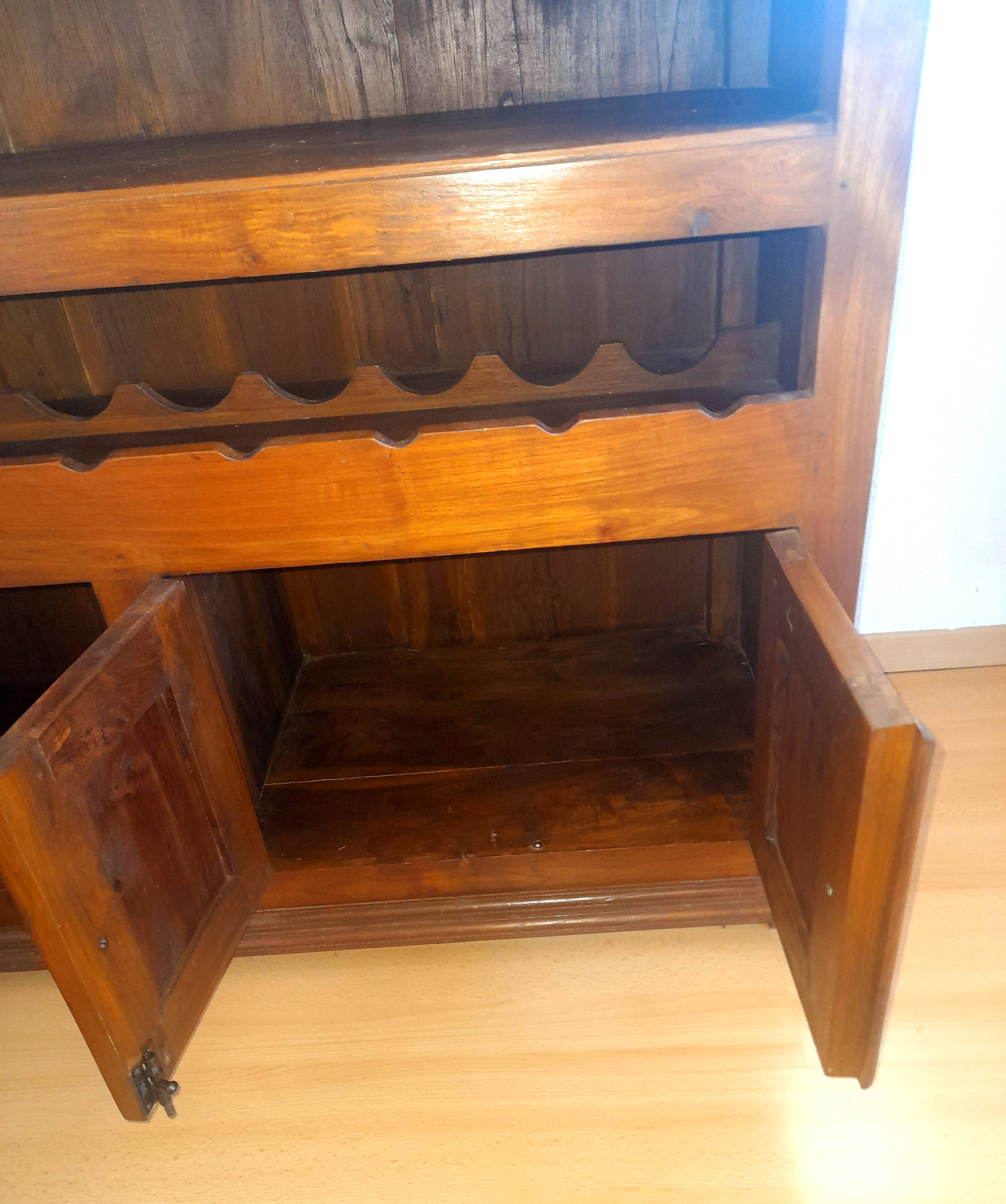 Exotic Ethnic wooden bar cabinet - Bistro counter - Drawer units
