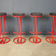 Tabourets de bar style Memphis, années 1980 - ensemble de 4