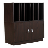 armoire audio vintage | armoire à vinyles | années 80 | suédois