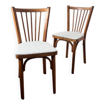 Pair of Baumann bistro chairs