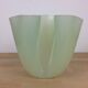 Handkerchief vase Guzzini plexiglass green 70s