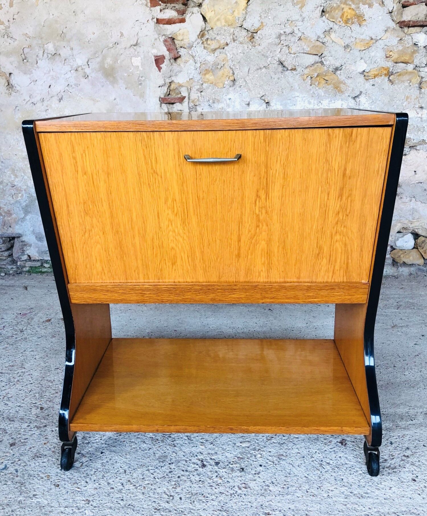 Compartment storage cabinet, TV stand, 60s