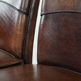 Set of 4 beautiful sheepskin dining chairs with character