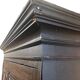 Antique tall wardrobe in dark carved wood / bohemian wardrobe
