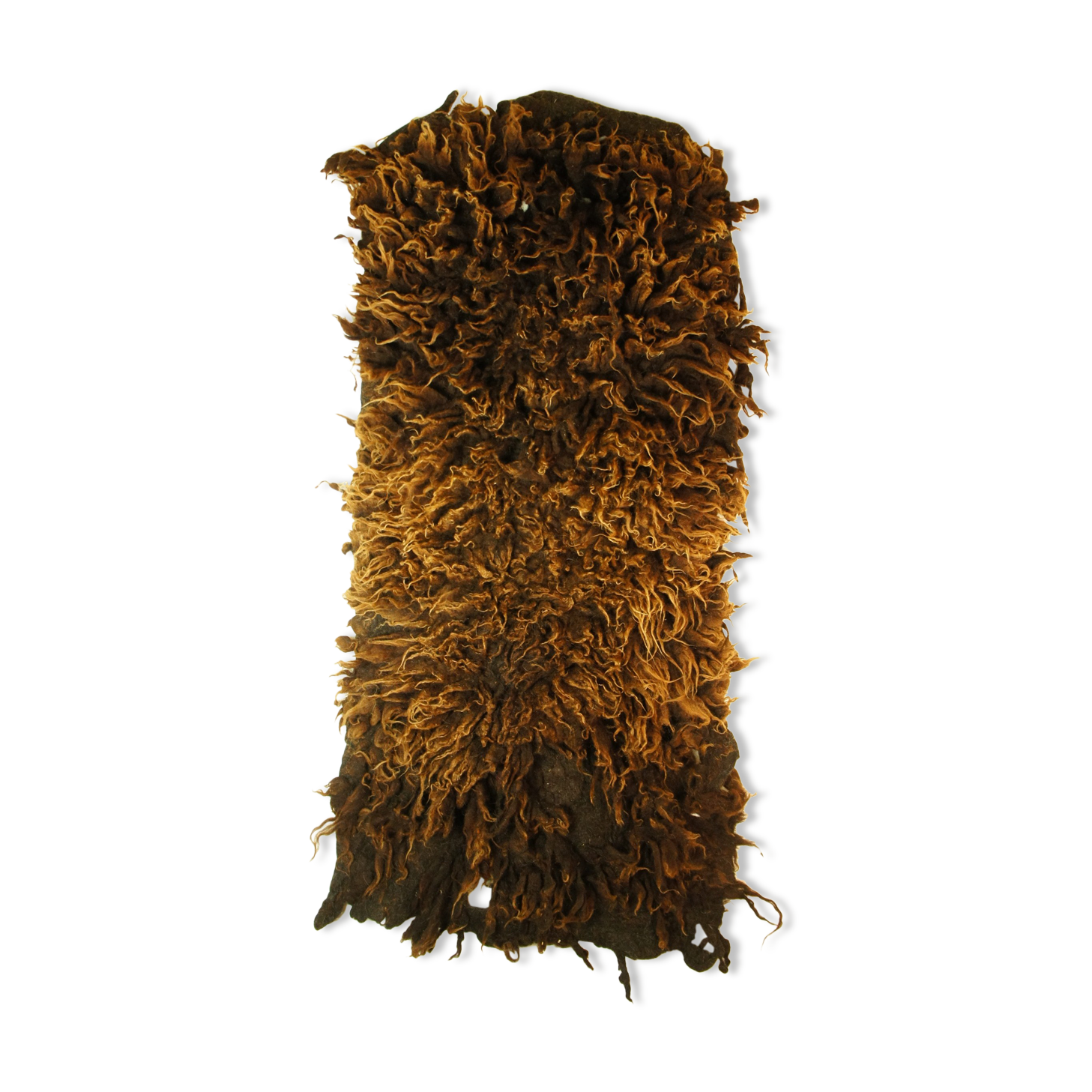 1970 ushant sheep wool rug - 170 cm x 80 cm