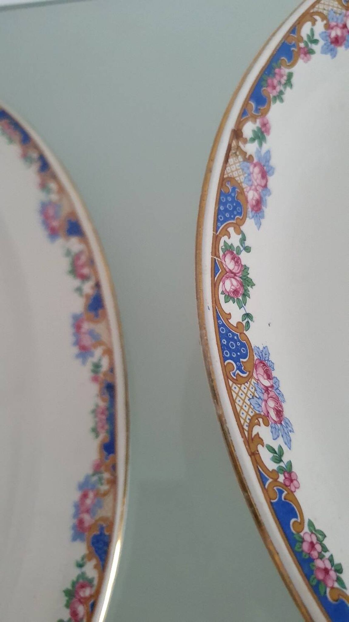 Lot de deux plats de service - Sarreguemines Digoin début XXème