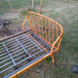 Lit en rotin vintage 60