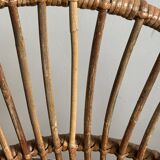 Basket rattan armchair