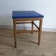 Vintage Scandinavian stool in skai