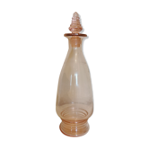 Art Deco pink glass carafe