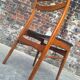 Paire de chaises vintage en teck, meubles sièges anciens