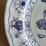 Blue porcelain onion plates