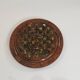 Vintage wooden carved solitaire game – Resin balls with insects –