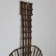 Rattan guitar mirror 75 x 38 cm year 1950