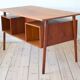 Danish teak floating desk by A.P. Svenstrup, 1960
