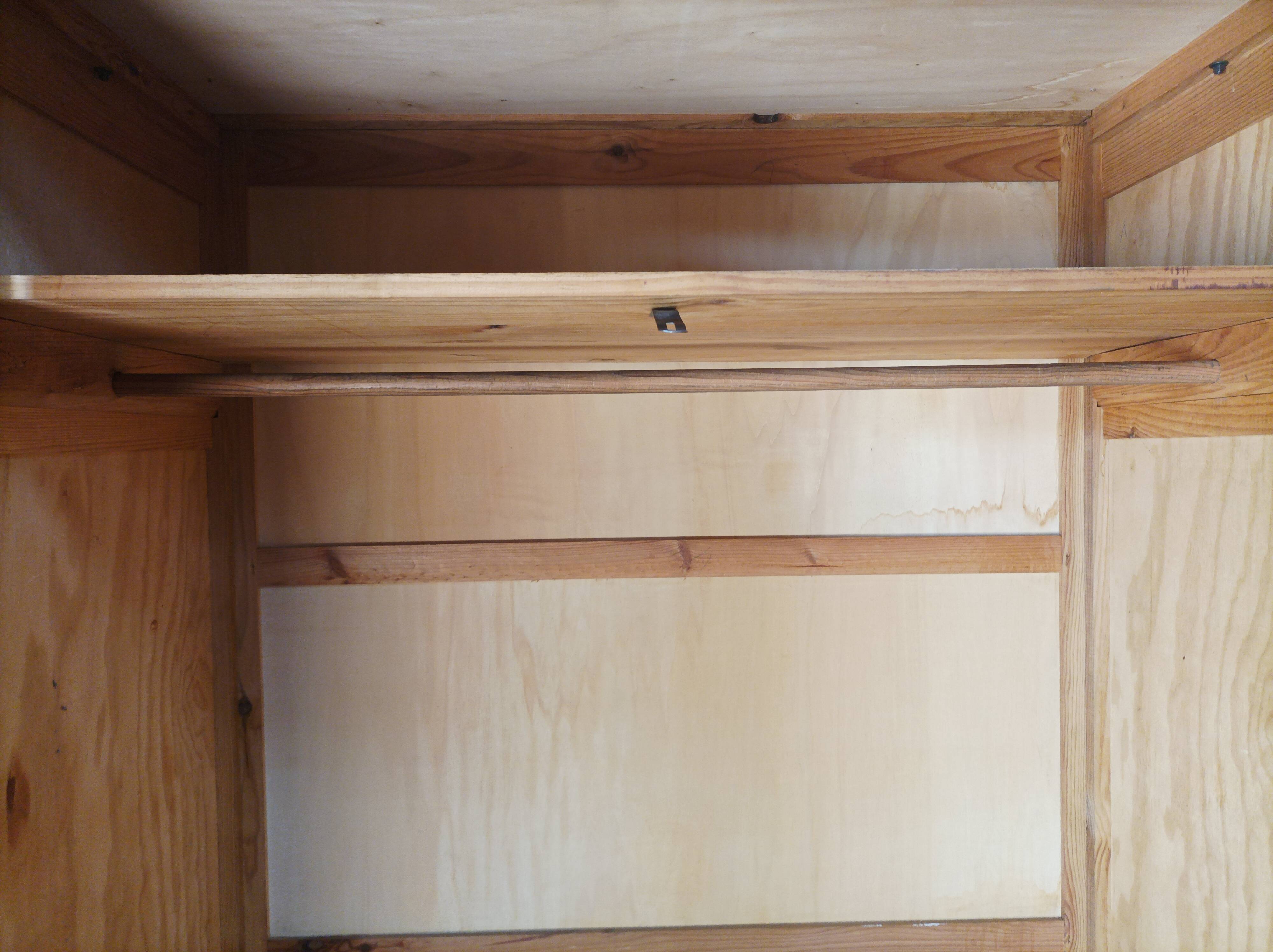 Vintage pine wardrobe