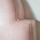 Banquette chauffeuse vintage dossier éventail – Style Art Déco – Rose