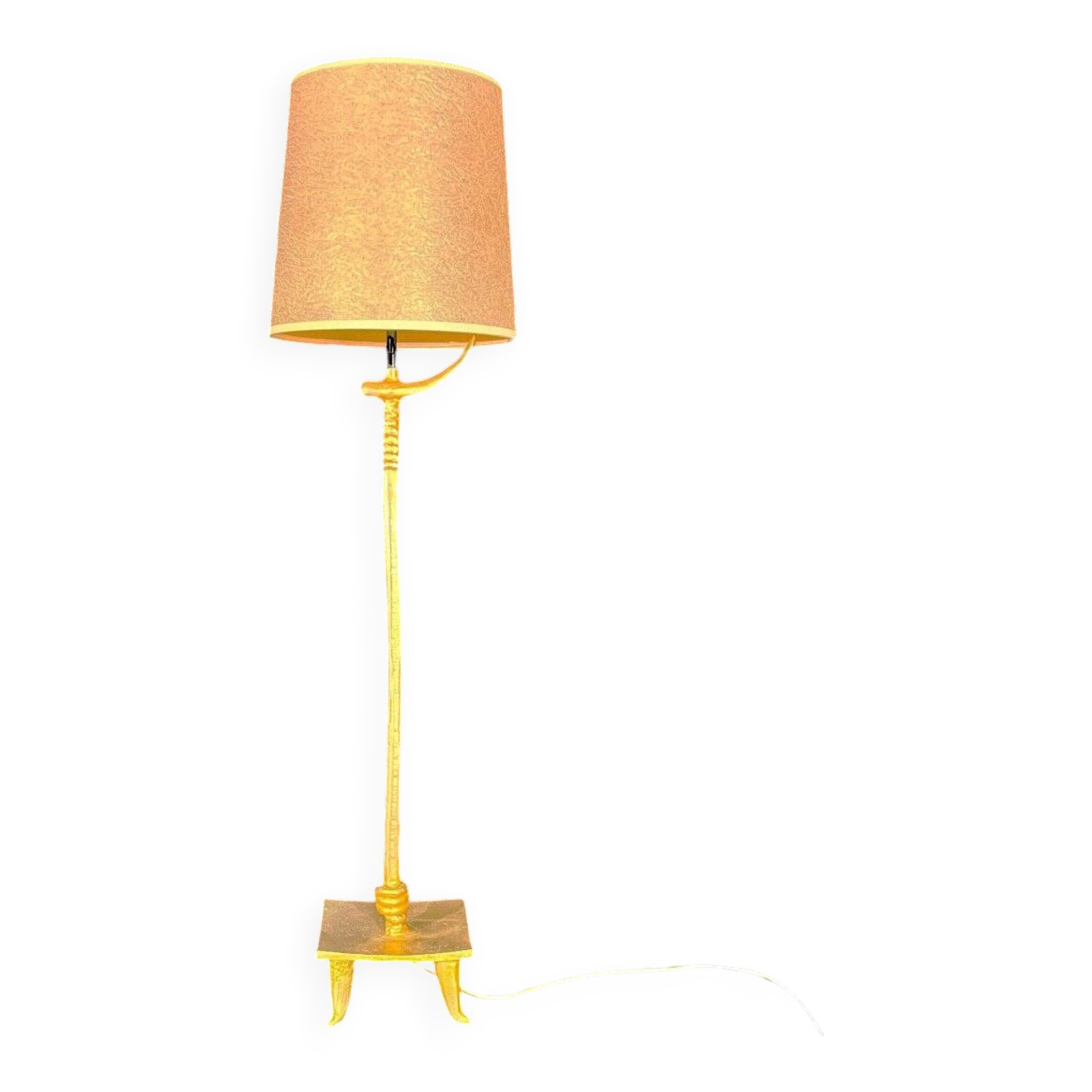 Pierre Casenove for Fondica - High Table Lamp in Gilded Bronze - 1980s