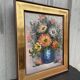 Old oil painting / Bouquet of flowers