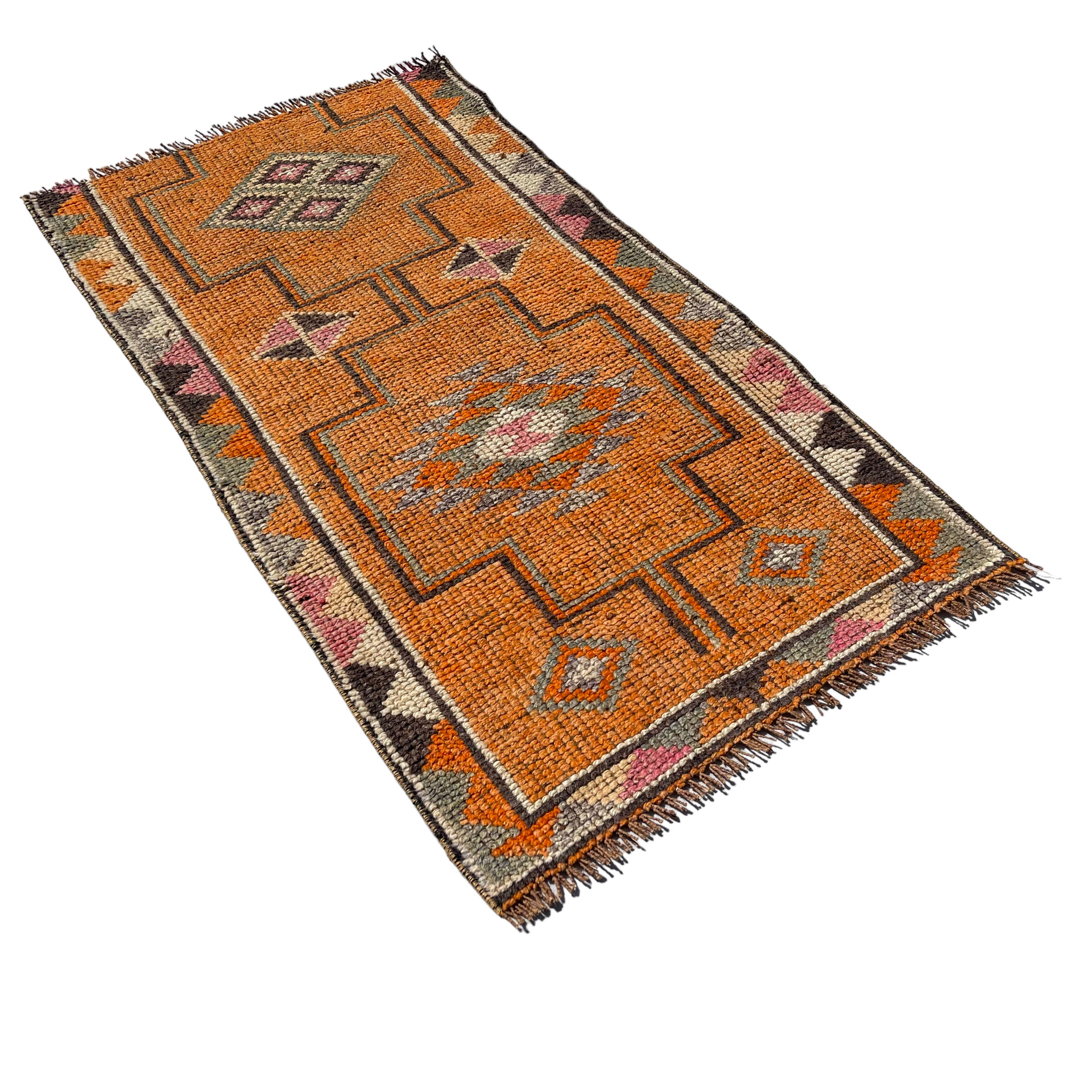 Traditional vintage kurdish herki rug 160 x 87 cm