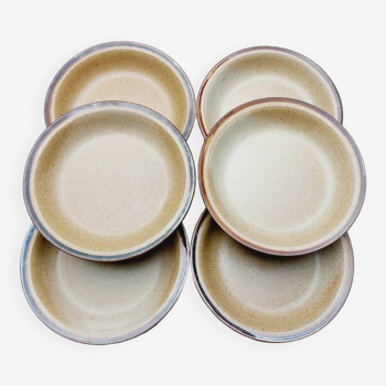 Stoneware soup plates