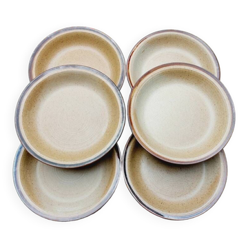 Stoneware soup plates