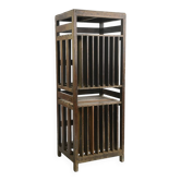 Solid wood filing cabinet