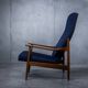 Fauteuil danois en teck massif - Vintage 1960