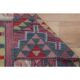 1970s Vintage Turkish Oushak Handmade Wool Cotton Pink Runner Rug 86x286