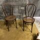 Duo of chairs bistrot Thonet early XXth