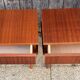 Pair of modernist bedside tables in wood, 1950s