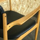 Danish armchair oak Eiche Denmark 60s