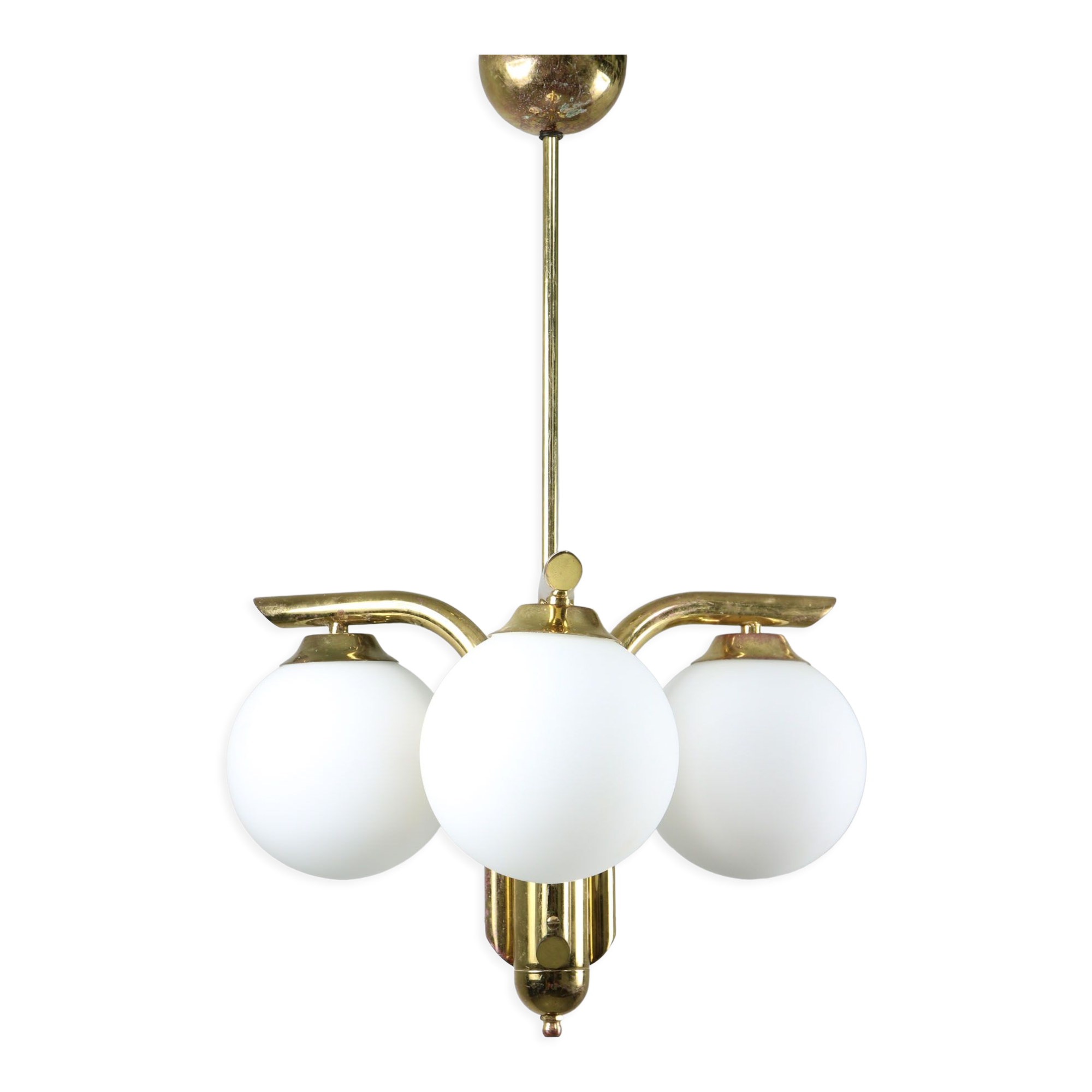 Vintage italian golden angel chandelier