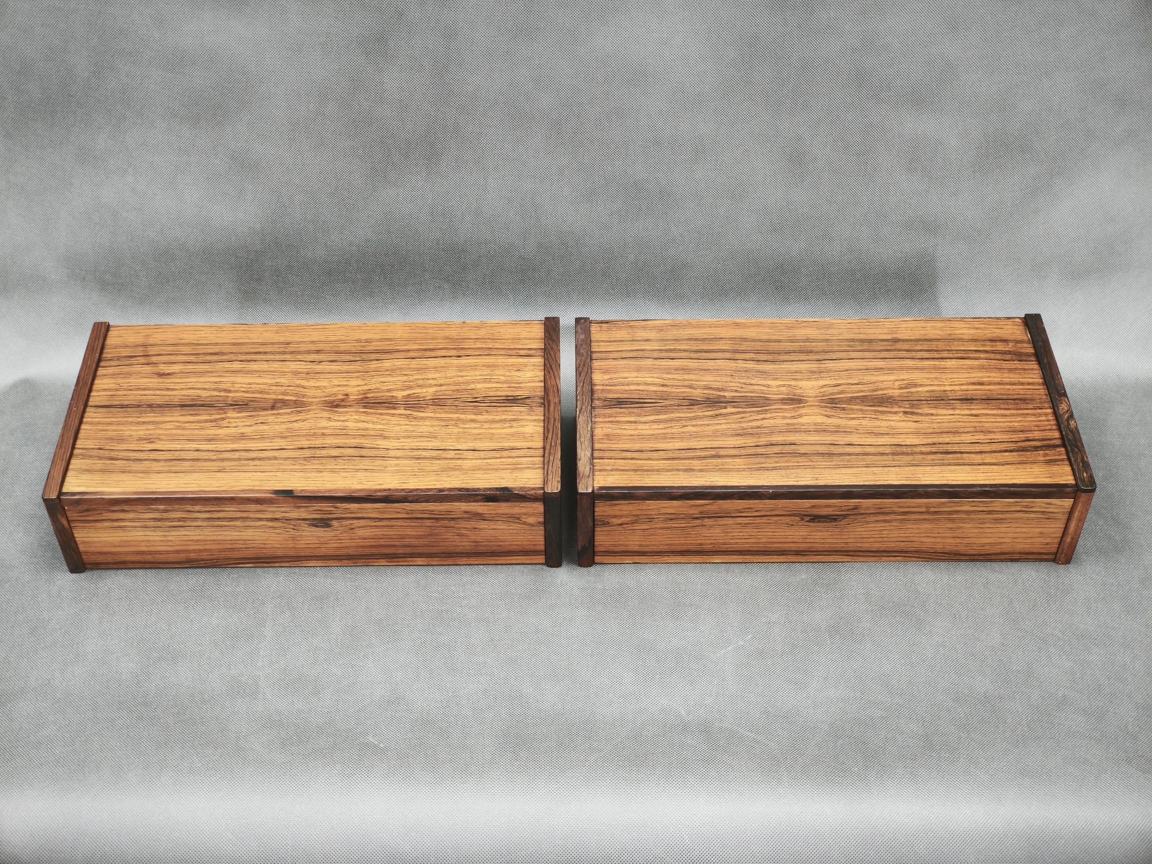 Pair of Danish Rosewood Floating Bedside Tables, 1960s