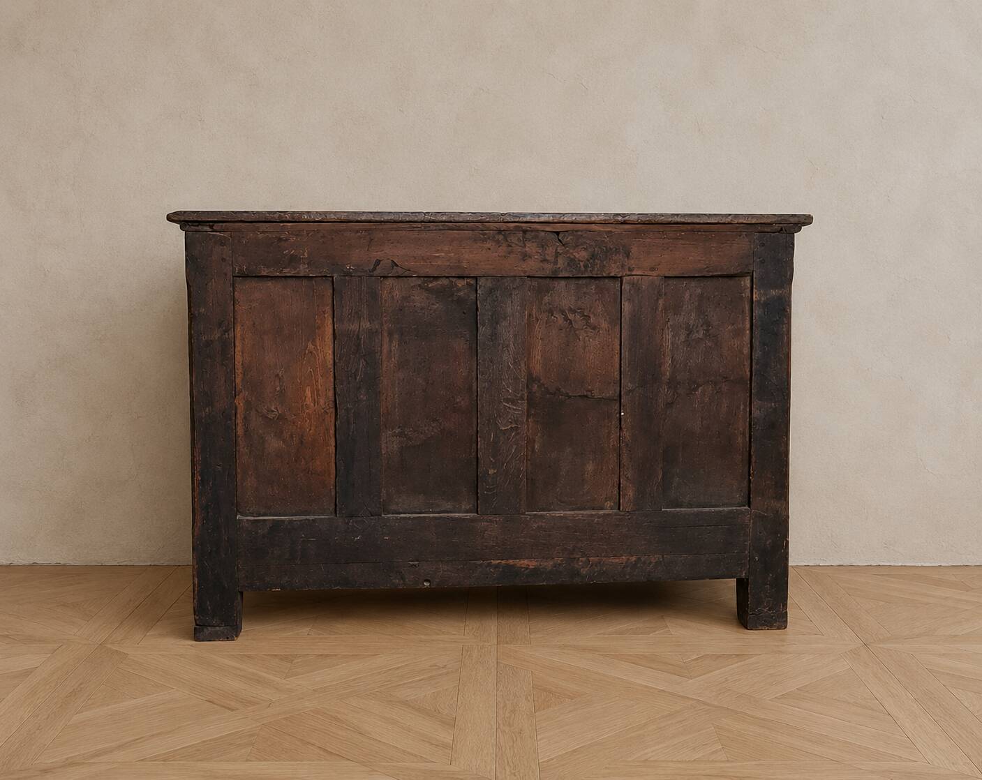 Regency period Arbalette commode in walnut – Marble top – Bronze fittings