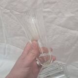 Crystal vase piedouche