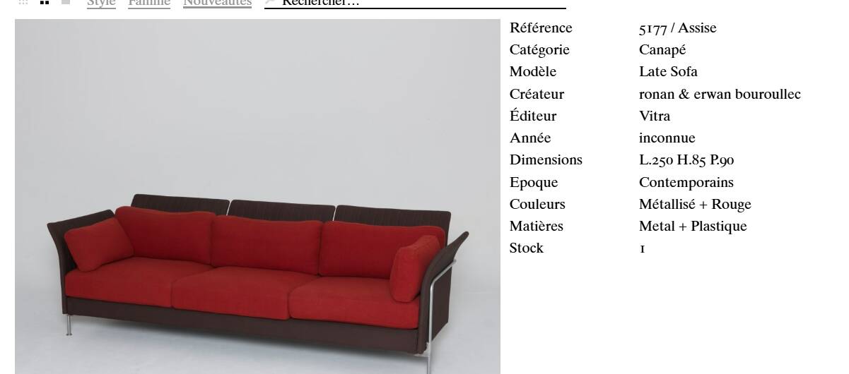 Vitra sofa by the Bouroullec brothers