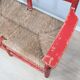 1930s Italian rustic wooden country chic bench