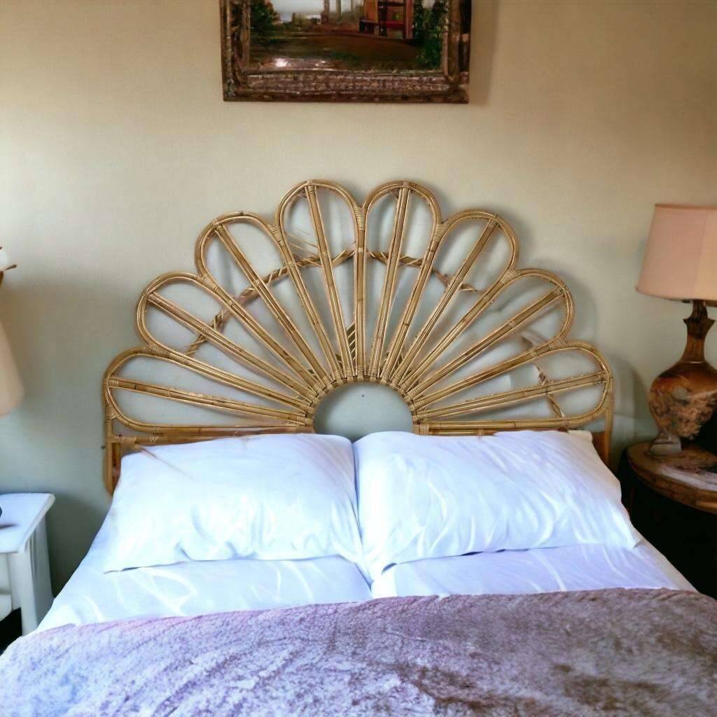 Handmade wicker headboard / headboard / bed
