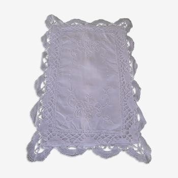 Vintage lace cushion cover