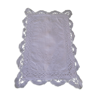 Vintage lace cushion cover
