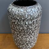 large Ceramic Black and White vase by Scheurich Germany model 546-40