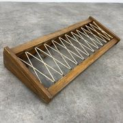 Portemanteau mural vintage bois 6 crochets style chalet