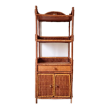 Vintage rattan shelf