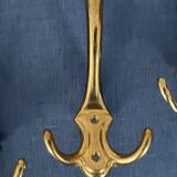 4 golden brass coat racks