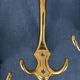 4 golden brass coat racks